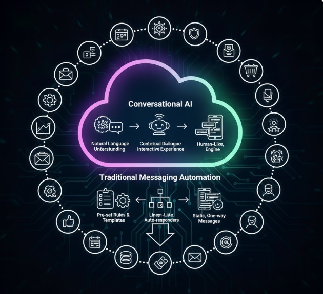 Conversational AI vs. Traditional Messaging Automation