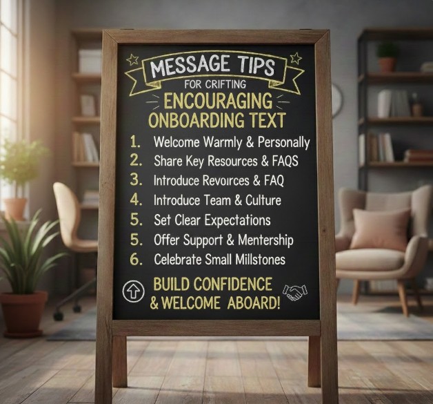 Message Tips for Crafting Encouraging Onboarding Text