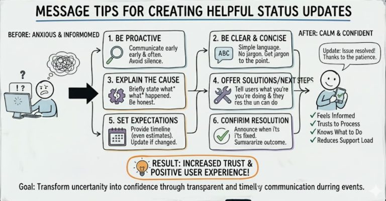 Message Tips for Creating Helpful Status Updates
