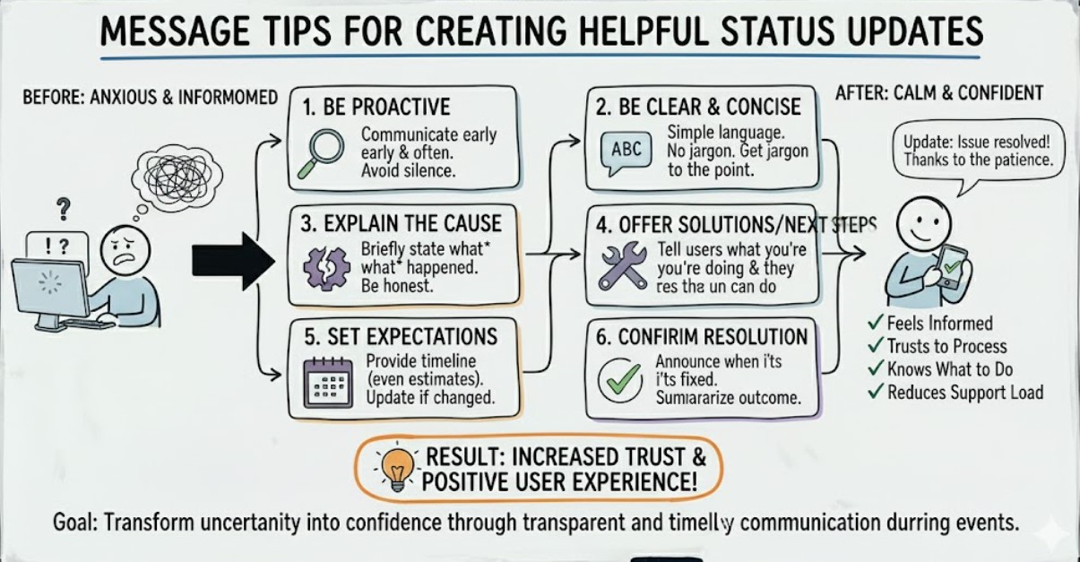 Message Tips for Creating Helpful Status Updates