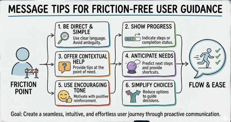 Message Tips for Friction-Free User Guidance