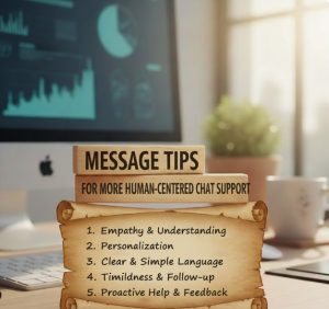 Message Tips for More Human-Centered Chat Support