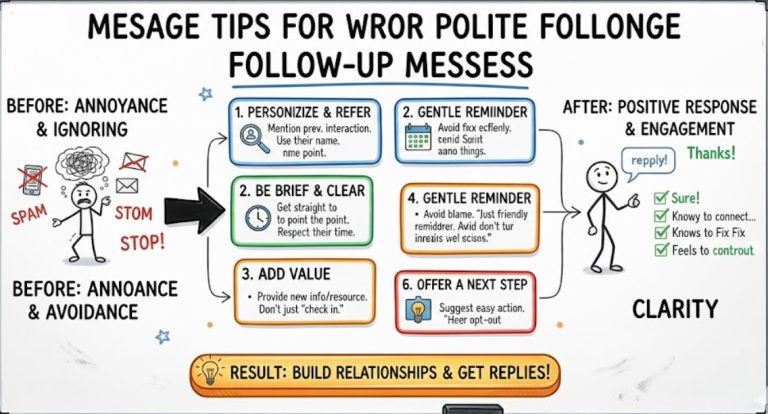 Message Tips for Polite Follow-Up Messages