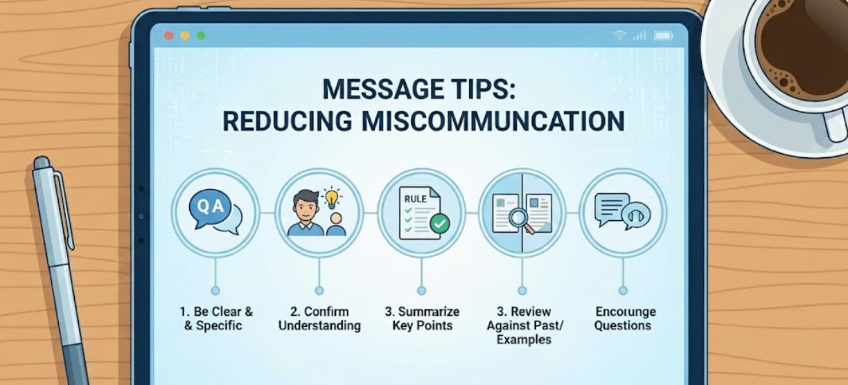 Message Tips for Reducing Miscommunication