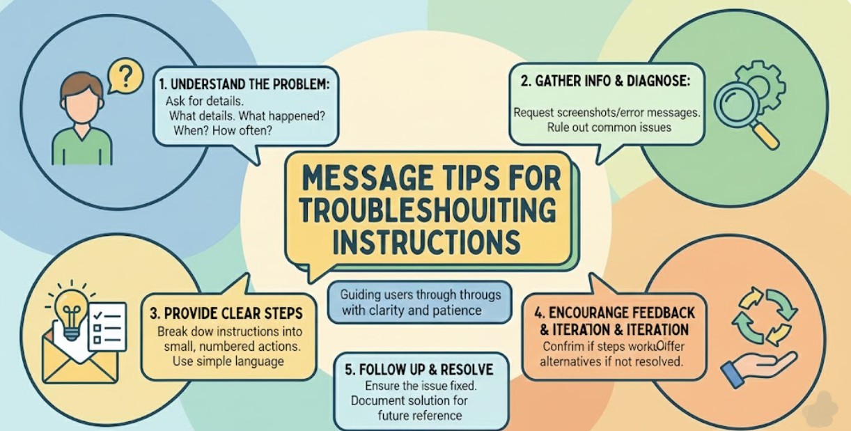 Message Tips for Troubleshooting Instructions