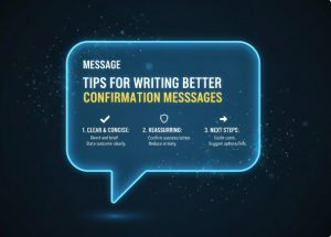 Message Tips for Writing Better Confirmation Messages