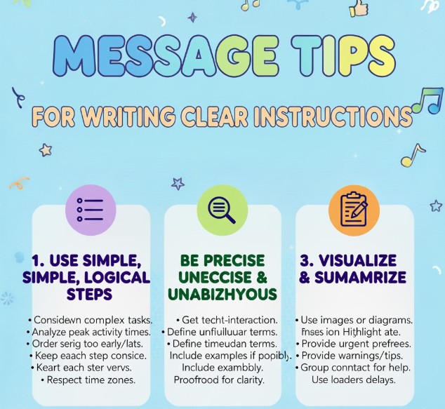 Message Tips for Writing Clear Instructions
