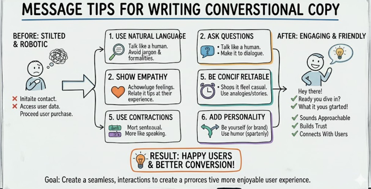 Message Tips for Writing Conversational Copy