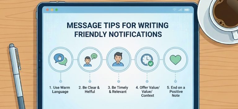 Message Tips for Writing Friendly Notifications