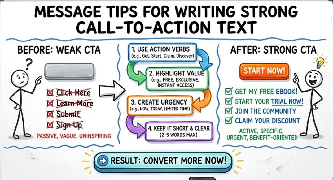 Message Tips for Writing Strong Call-to-Action Text
