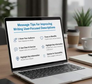 Message Tips for Writing User-Focused Descriptions