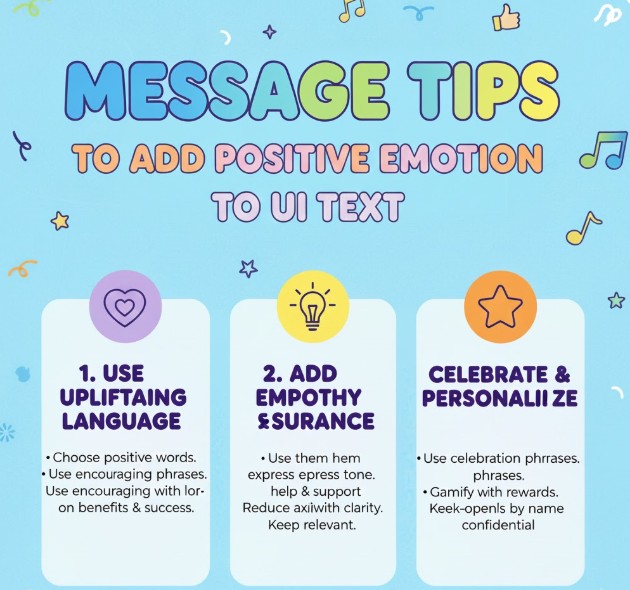 Message Tips to Add Positive Emotion to UI Text