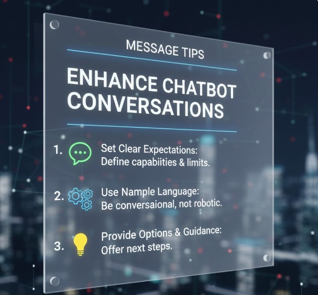 Message Tips to Enhance Chatbot Conversations