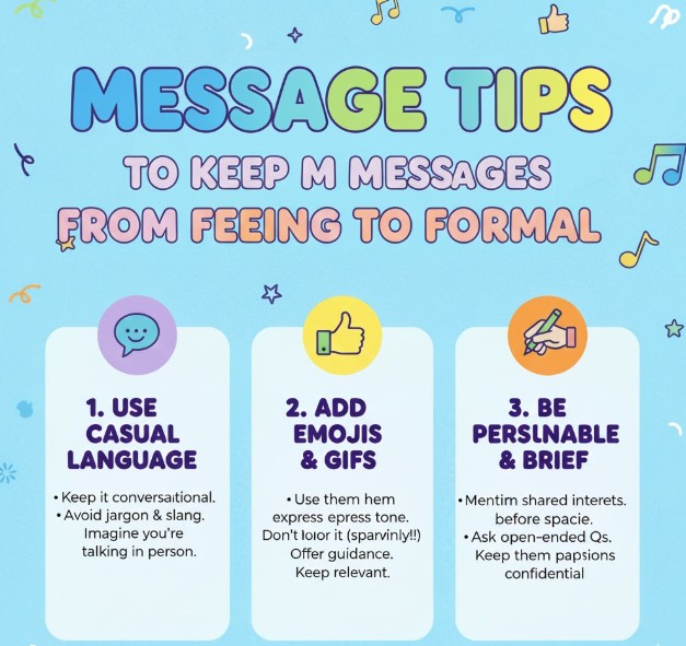 Message Tips to Keep Messages from Feeling Too Formal