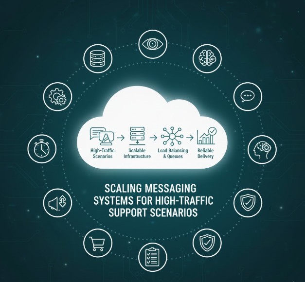 Scaling Messaging Systems for High-Traffic Support Scenarios