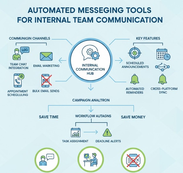 Automated Messaging Tools for Internal Team Communication