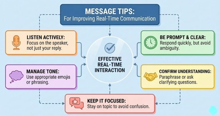Message Tips for Improving Real-Time Communication