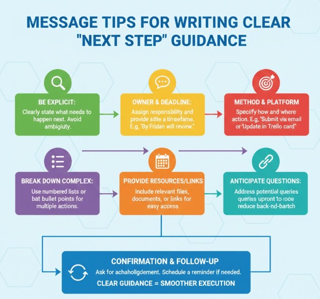Message Tips for Writing Clear “Next Step” Guidance