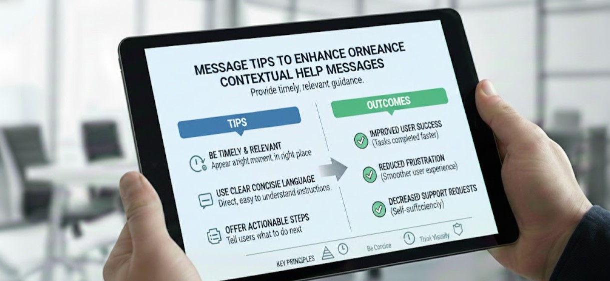 Message Tips to Enhance Contextual Help Messages
