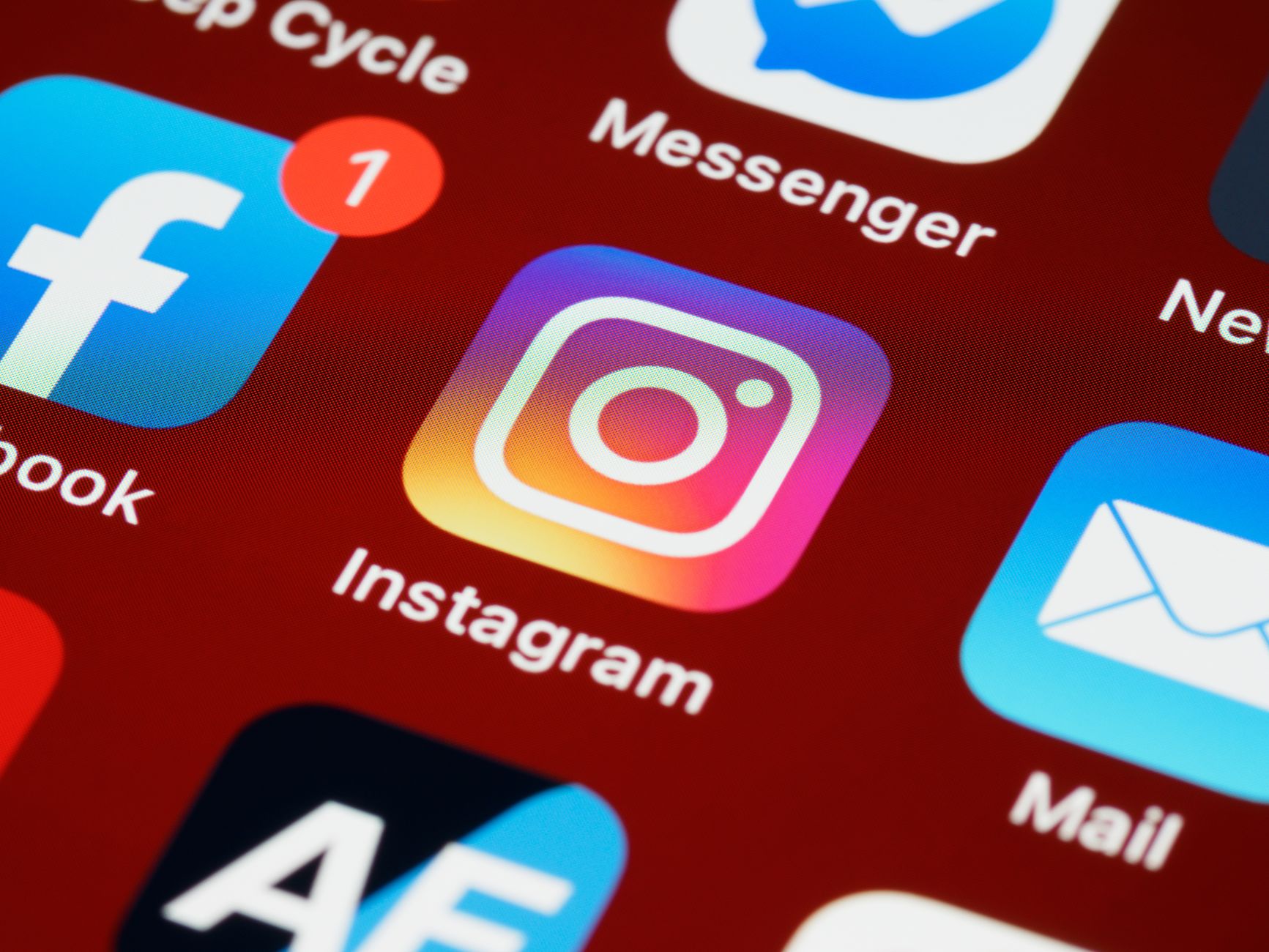 multimedia messages not supported by network - Vibrant close-up of popular social media app icons on a smartphone screen.